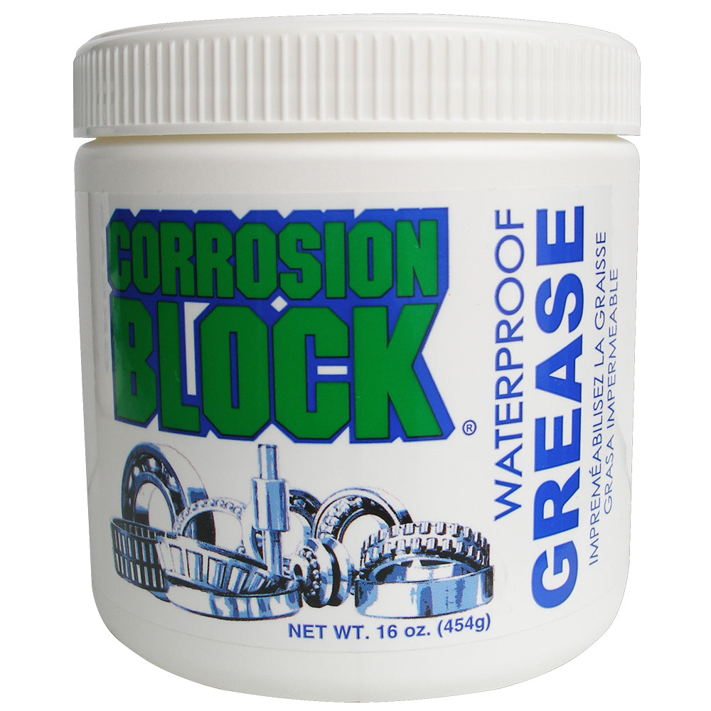 Corrosion Block High Performance Waterproof Grease - 16oz Tub - Non-Hazmat, Non-Flammable  Non-Toxic [25016] - Automotive/RV, Automotive/RV | Cleaning, Boat Outfitting, Boat Outfitting | Cleaning, Brand_Corrosion Block, Trailering, Trailering | Maintenance - Corrosion Block - Cleaning