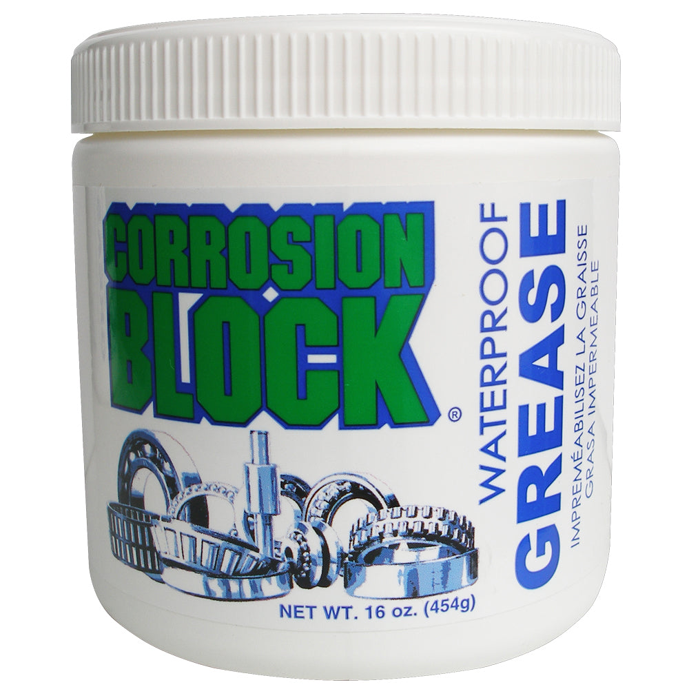 Corrosion Block High Performance Waterproof Grease - 16oz Tub - Non-Hazmat, Non-Flammable  Non-Toxic [25016] - Premium Cleaning from Corrosion Block - Just $19.99! 