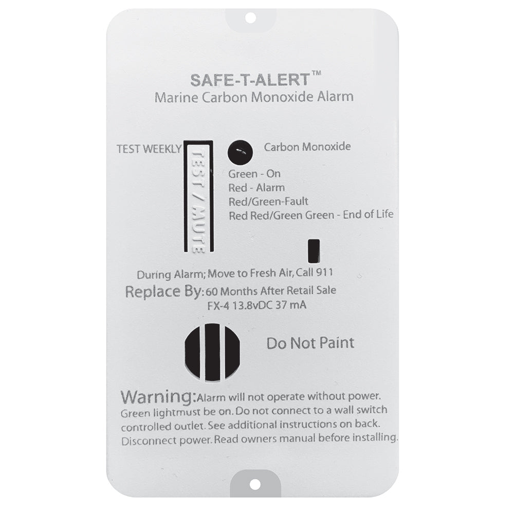 Safe-T-Alert FX-4 Carbon Monoxide Alarm [FX-4] - Premium Fume Detectors from Safe-T-Alert - Just $47.99! 