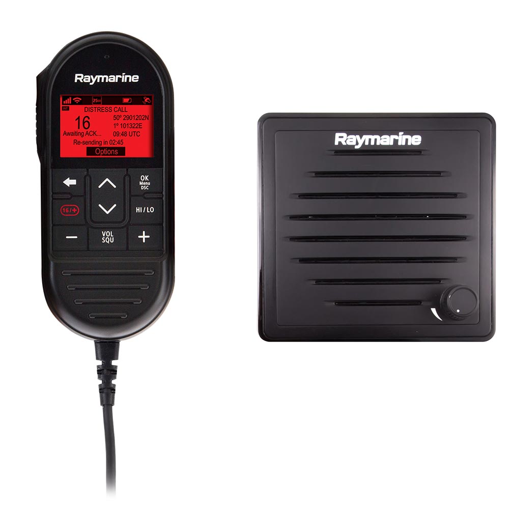 Raymarine Ray90 Wired Second Station Kit w/Passive Speaker, RayMic Wired Handset  RayMic Extension Cable - 10M [T70432] - Premium Accessories from Raymarine - Just $512.99! 