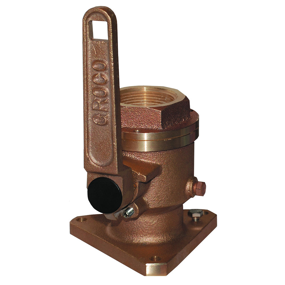 GROCO 1" Bronze Flanged Full Flow Seacock [BV-1000] - Brand_GROCO, Marine Plumbing & Ventilation, Marine Plumbing & Ventilation | Fittings - GROCO - Fittings