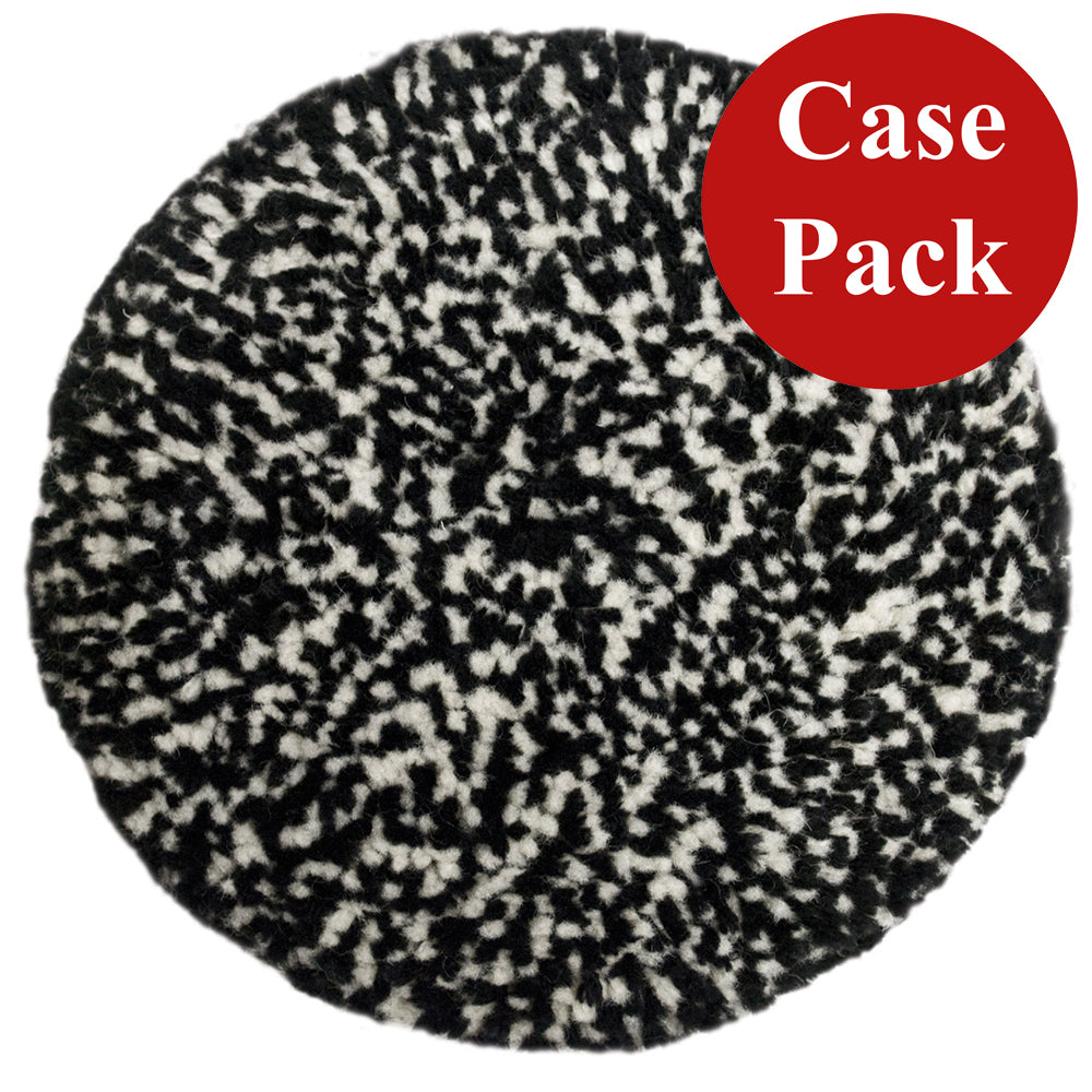 Presta Wool Compounding Pad - Black  White Heavy Cut - *Case of 12* [890146CASE] - Premium Cleaning from Presta - Just $299.64! 