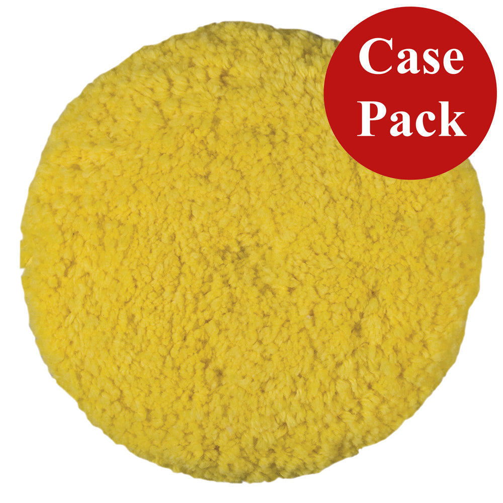 Presta Rotary Blended Wool Buffing Pad - Yellow Medium Cut - *Case of 12* [890142CASE] - Premium Cleaning from Presta - Just $263.64! 