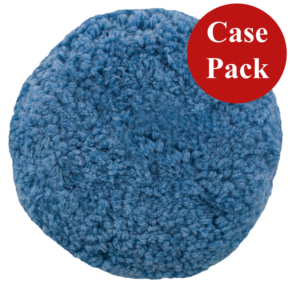 Presta Rotary Blended Wool Buffing Pad - Blue Soft Polish - *Case of 12* [890144CASE] - Premium Cleaning from Presta - Just $287.64! 