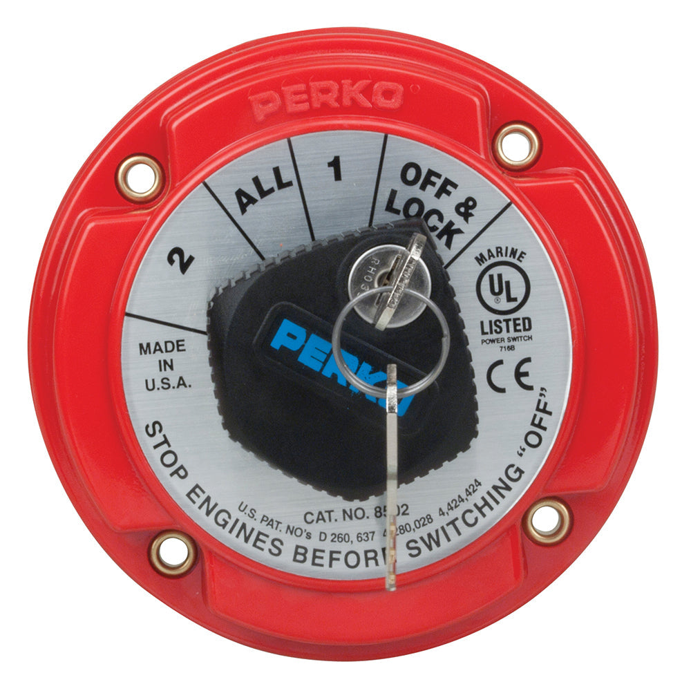 Perko Medium Duty Battery Selector Switch w/Key Lock [8502DP] - Premium Battery Management from Perko - Just $75.99! 