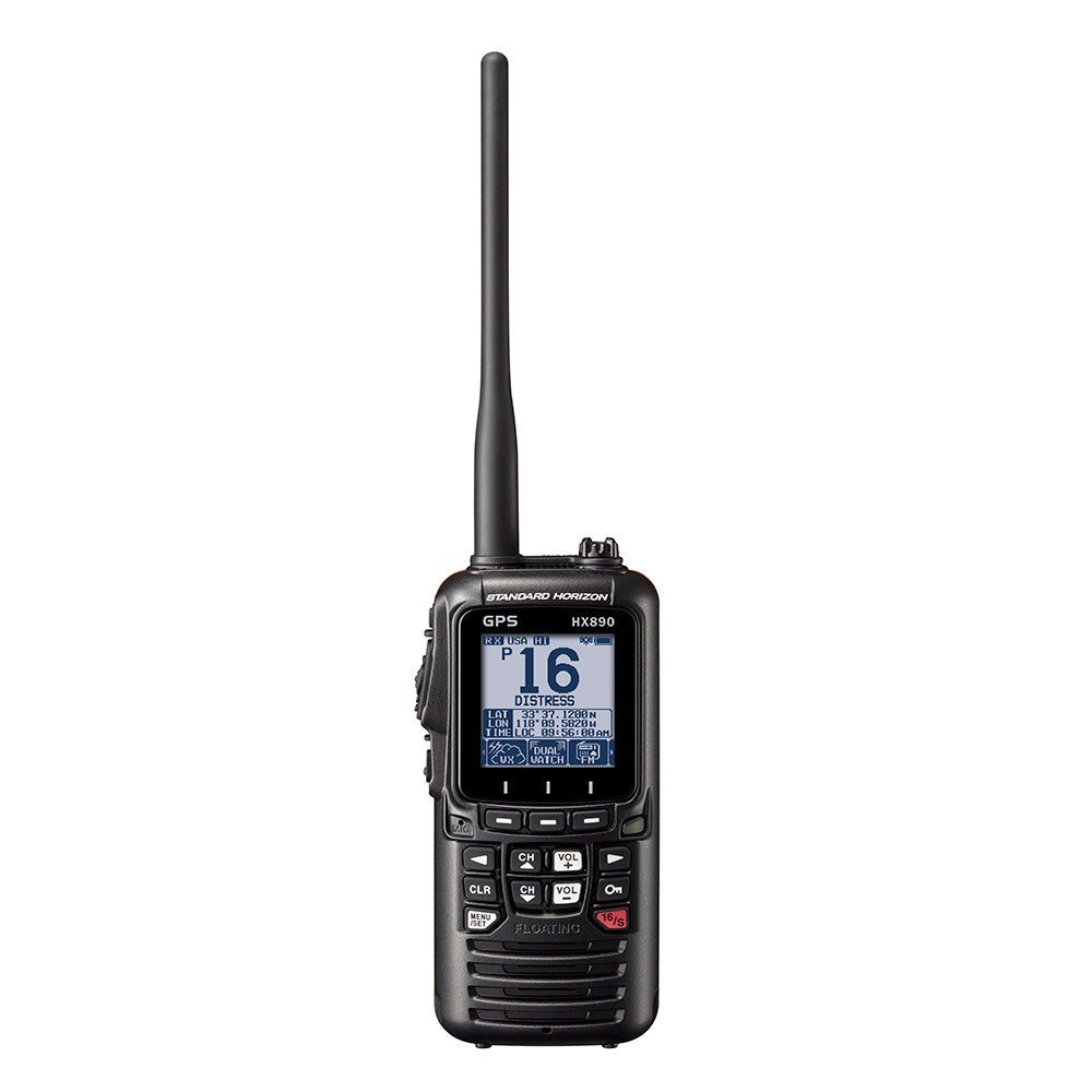 Standard Horizon HX890 Floating 6 Watt Class H DSC Handheld VHF/GPS - Black [HX890BK] - Brand_Standard Horizon, Communication, Communication | VHF - Handheld, Paddlesports, Paddlesports | VHF - Handheld - Standard Horizon - VHF - Handheld