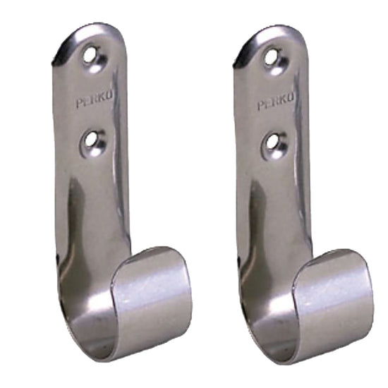 Perko Stainless Steel Boat Hook Holders - Pair [0492DP0STS] - 1st Class Eligible, Brand_Perko, Marine Hardware, Marine Hardware | Hooks & Clamps - Perko - Hooks & Clamps