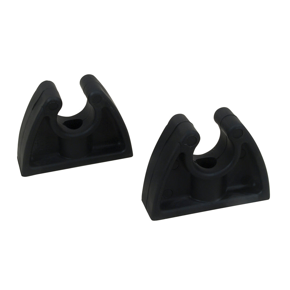 Perko Pole Storage Clips - Black - Pair [0477DP0BLK] - Premium Hooks & Clamps from Perko - Just $7.99! 