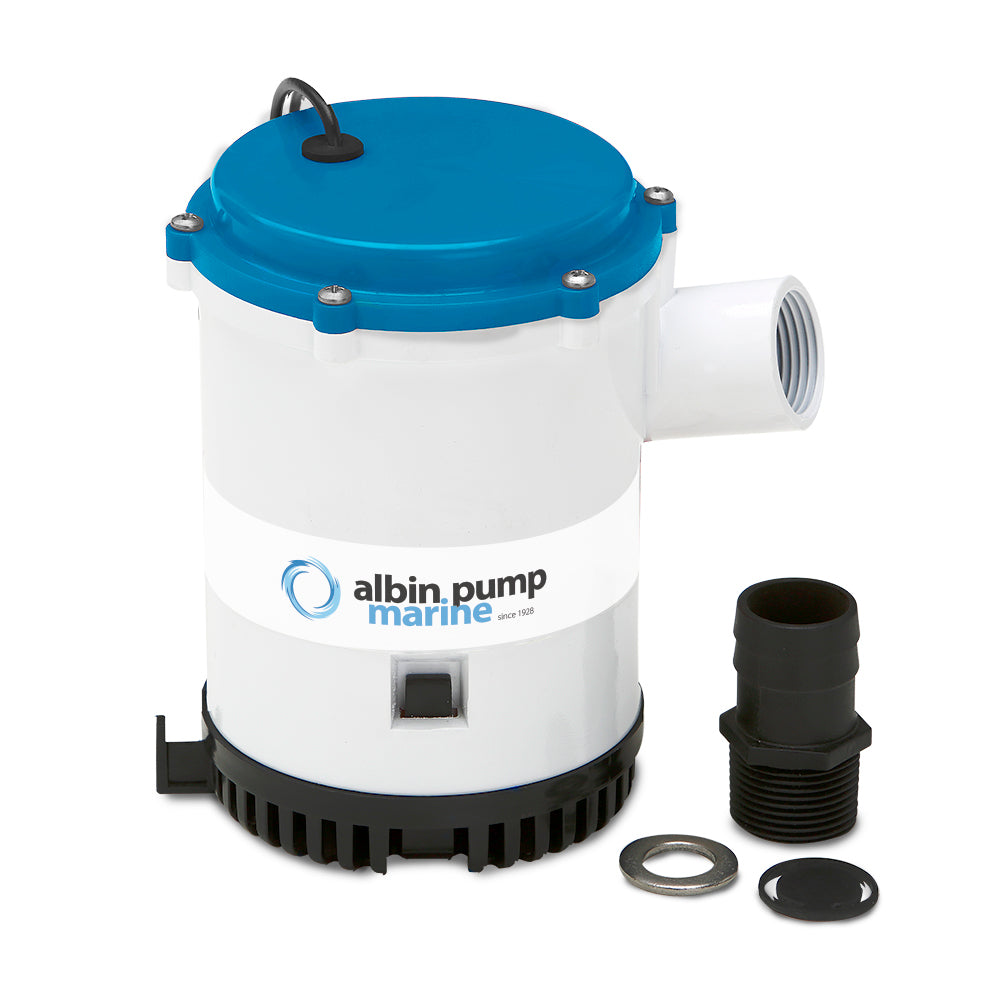 Albin Group Bilge Pump Heavy Duty 2250 GPH - 12V [01-03-013] - Premium Bilge Pumps from Albin Group - Just $95.99! 