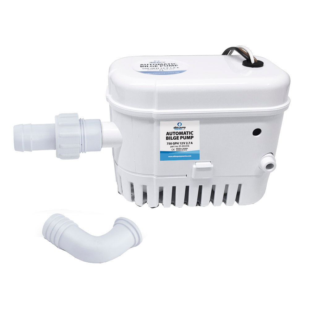 Albin Group Automatic Bilge Pump 750 GPH - 12V [01-04-016] - Premium Bilge Pumps from Albin Group - Just $42.99! 