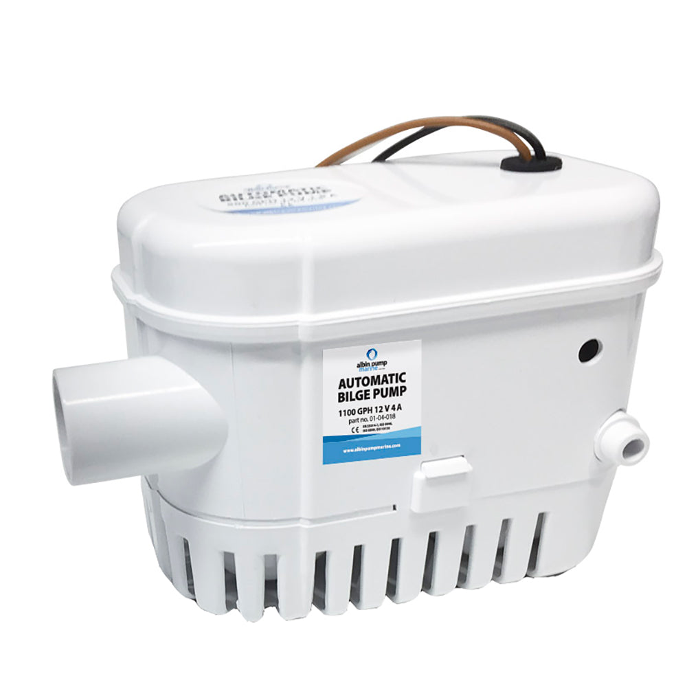 Albin Group Automatic Bilge Pump 1100 GPH - 12V [01-04-018] - Premium Bilge Pumps from Albin Group - Just $48.99! 