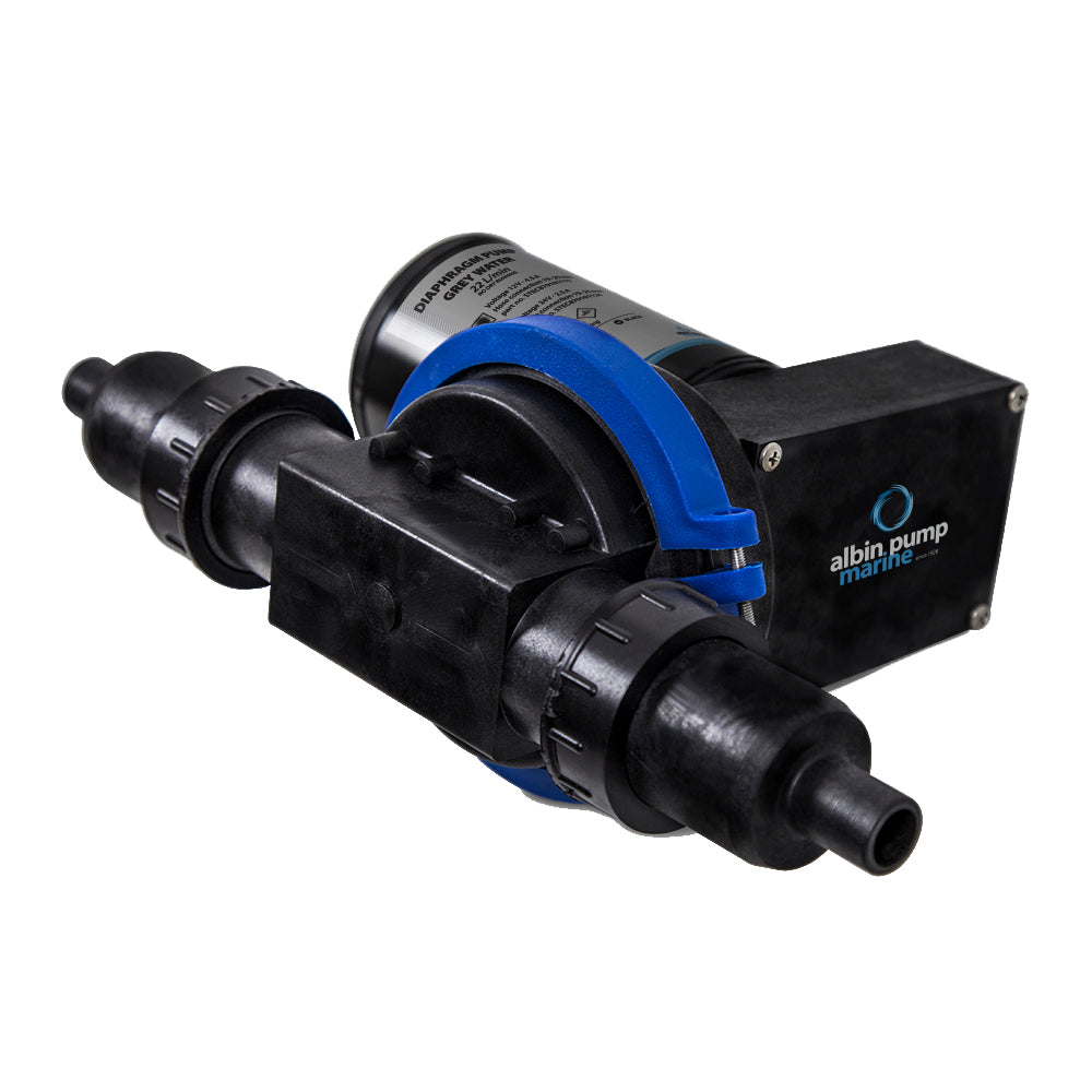 Albin Group Waste Water Diaphragm Pump 22L (5.8 GPM) - 12V [03-01-001] - Premium Marine Sanitation from Albin Group - Just $135.99! 