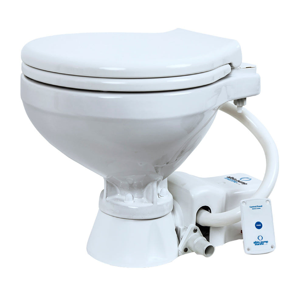 Albin Group Marine Toilet Standard Electric EVO Compact - 12V [07-02-004] - Premium Marine Sanitation from Albin Group - Just $368.99! 