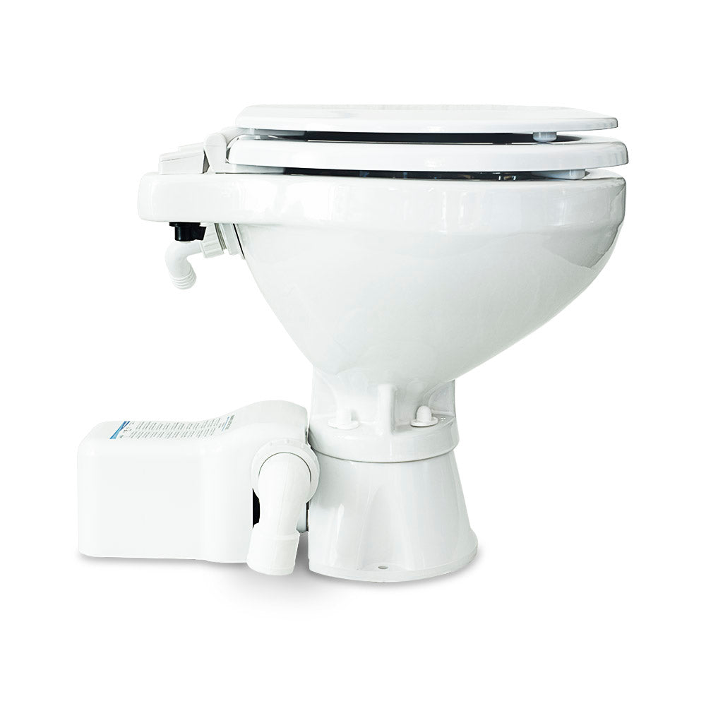 Albin Group Marine Toilet Silent Electric Compact - 12V [07-03-010] - Premium Marine Sanitation from Albin Group - Just $346.99! 