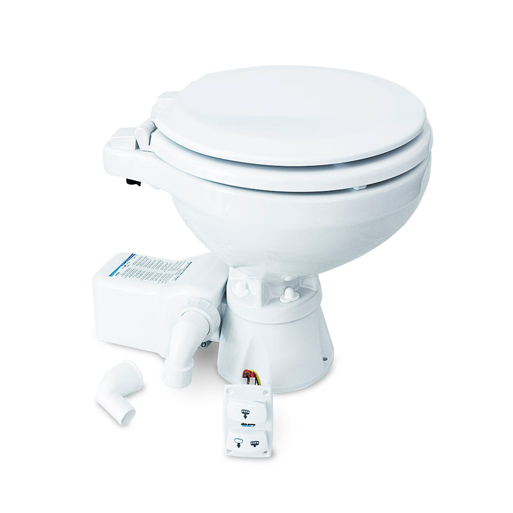 Albin Group Marine Toilet Silent Electric Compact - 12V [07-03-010] - Premium Marine Sanitation from Albin Group - Just $346.99! 