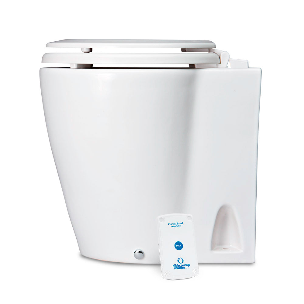 Albin Group Marine Design Marine Toilet Standard Electric - 12V [07-02-043] - Premium Marine Sanitation from Albin Group - Just $398.99! 