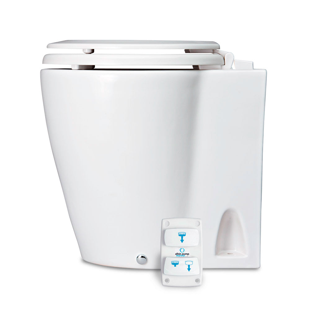 Albin Group Marine Design Marine Toilet Silent Electric - 12V [07-03-045] - Premium Marine Sanitation from Albin Group - Just $420.99! 