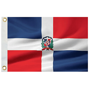 Taylor Made Dominican Republic Flag 12" x 18" Nylon [93070] - Premium Accessories from Taylor Made - Just $27.95! 