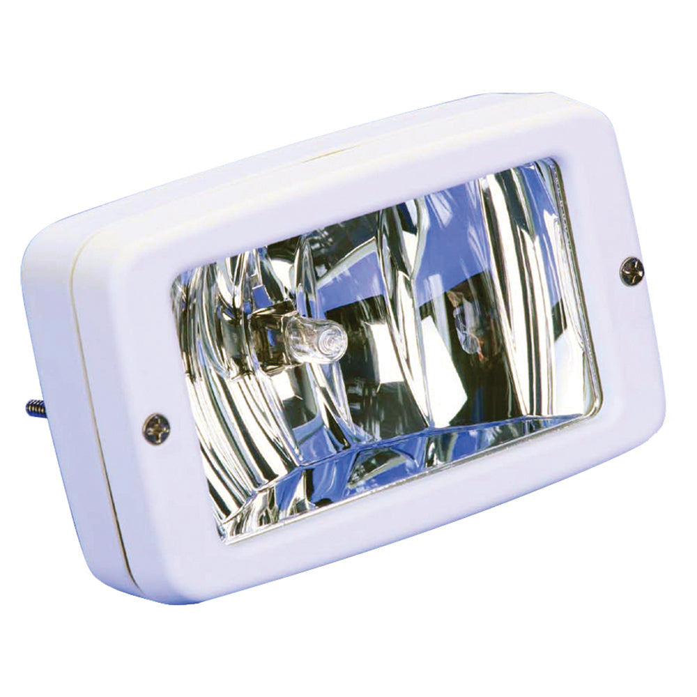 Marinco Flush Mount Halogen Deck Lamp - 12V - 55W - White [ML-005NWW] - Premium Flood/Spreader Lights from Marinco - Just $37.99! 