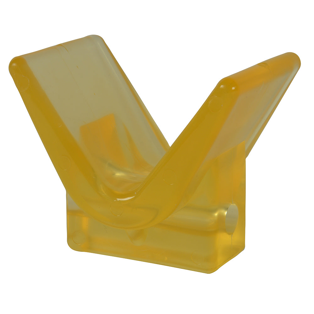 C.E. Smith Y-Stop 3" x 3" - 1/2" ID Yellow PVC [29554] - Premium Rollers & Brackets from C.E. Smith - Just $7.99! 