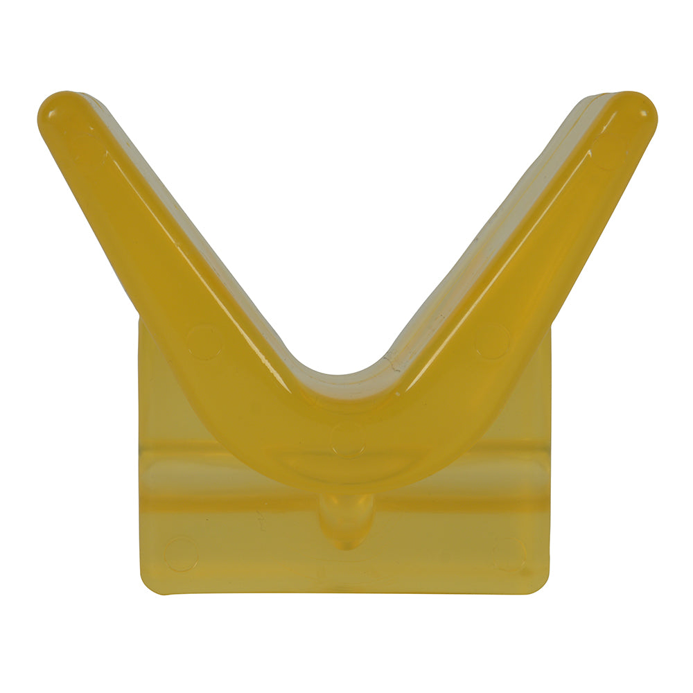 C.E. Smith Y-Stop 3" x 3" - 1/2" ID Yellow PVC [29554] - Premium Rollers & Brackets from C.E. Smith - Just $7.99! 