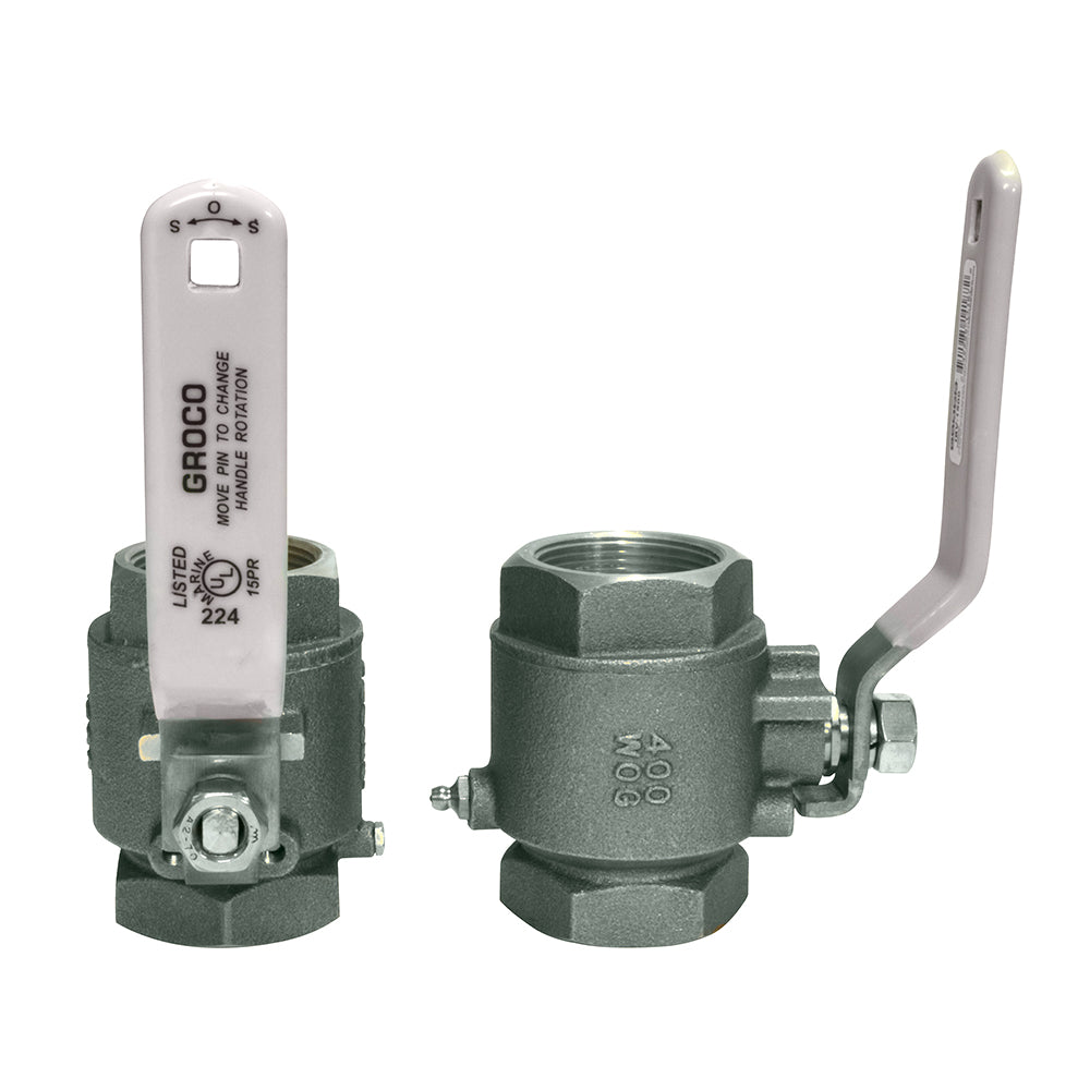 GROCO 1/4" NPT #316 Stainless Steel In-Line Ball Valve [IBV-250-S] - Premium Fittings from GROCO - Just $39.99! 