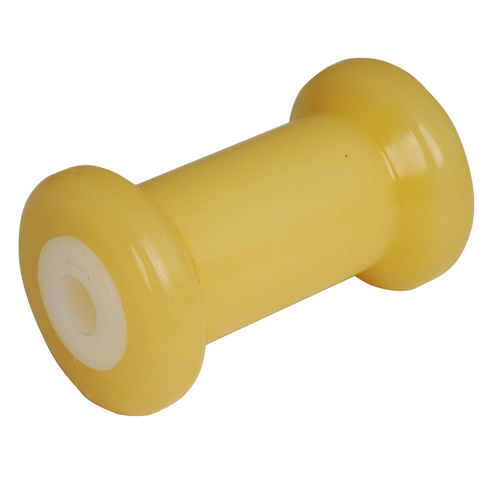 C.E. Smith Spool Roller 5" - 5/8" ID - Gold TPR w/Bushing White Solid [29712] - Premium Rollers & Brackets from C.E. Smith - Just $12.99! 