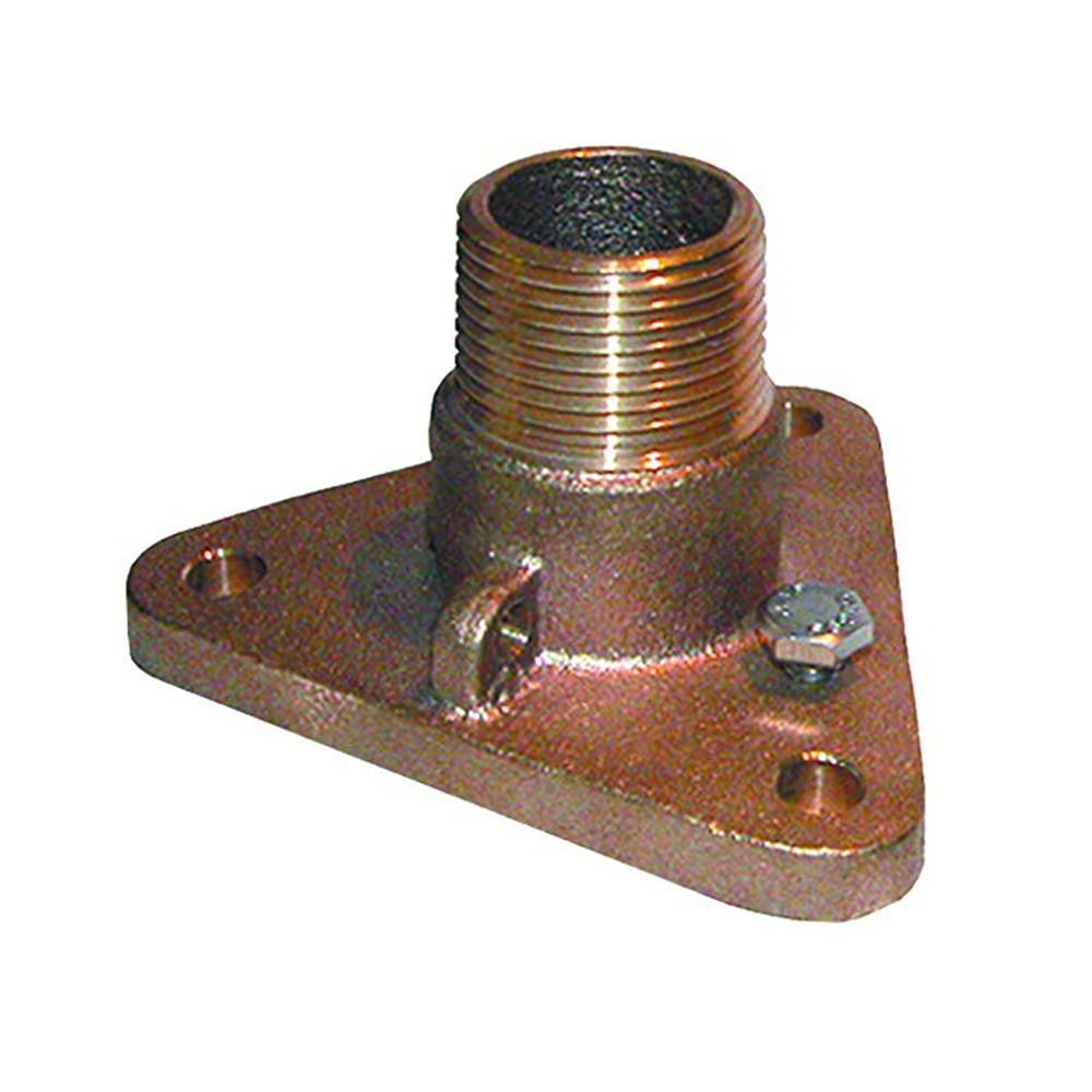 GROCO 3/4" Bronze NPS to NPT Flange Adapter [IBVF-750] - Premium Fittings from GROCO - Just $41.99! 