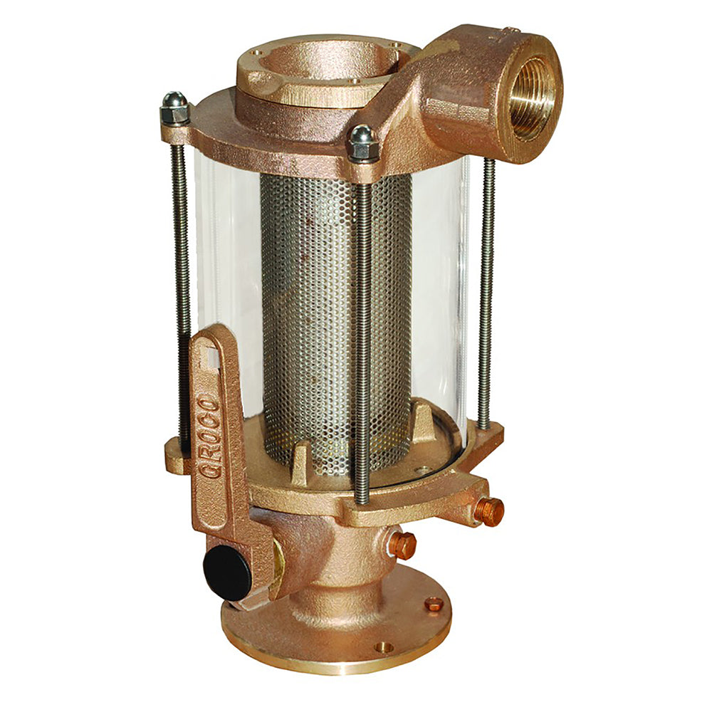 GROCO 1-1/4" Ball Valve/Seacock  Raw Water Strainer Combo [BVS-1250] - Premium Strainers & Baskets from GROCO - Just $923.99! 