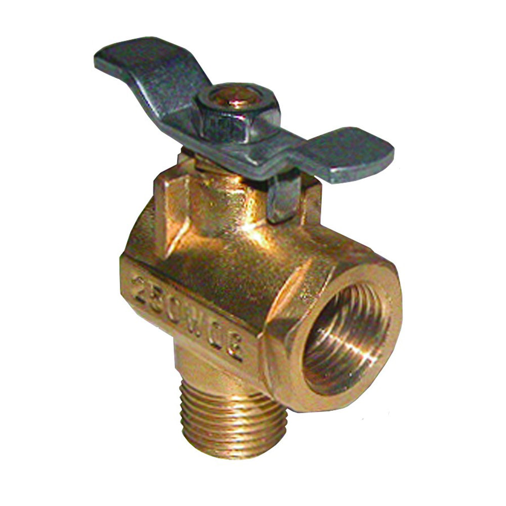 GROCO 1/2" NPT 90 Bronze Fuel Valve [FV-590] - Premium Fittings from GROCO - Just $20.99! 