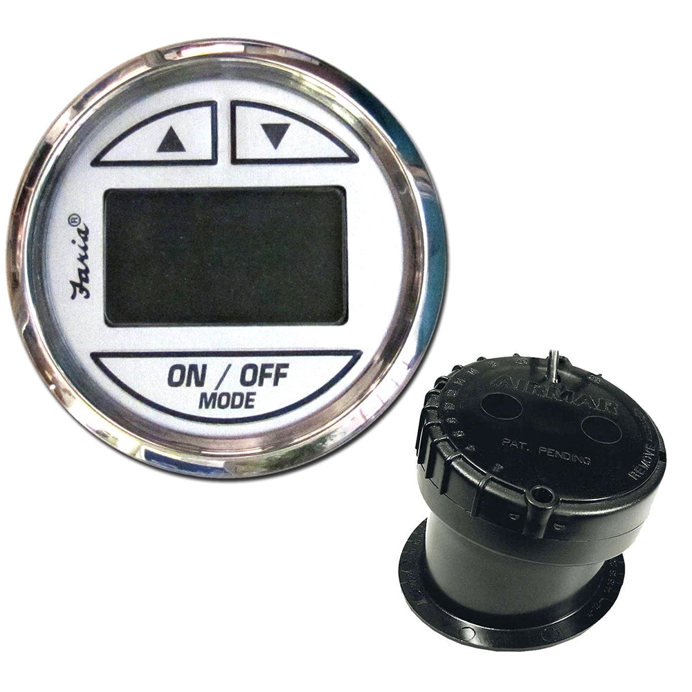 Faria Chesapeake White SS 2" Depth Sounder w/In-Hull Transducer [13851] - Premium Gauges from Faria Beede Instruments - Just $213.99! Shop now at Boat Gear Depot