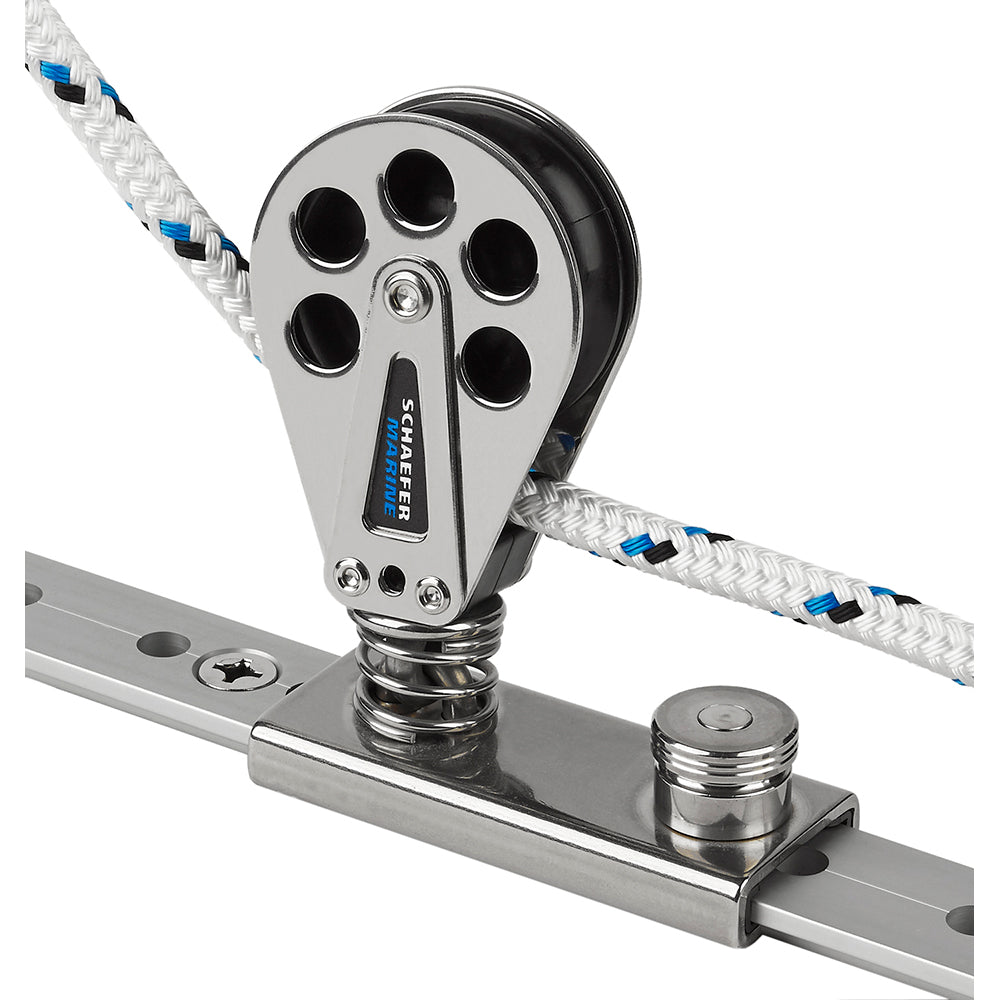 Schaefer Spring Loaded/Lined Slide/Stainless Steel f/1-1/4" T-Track [705-92] - Premium Blocks from Schaefer Marine - Just $263.99! 