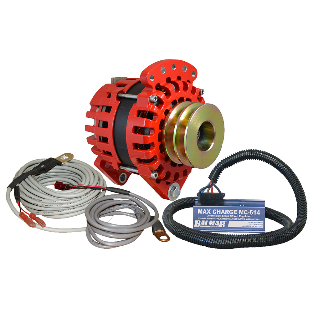 Balmar Alternator 3.15" Dual Foot Saddle Dual V Pulley Regulator  Temp Sensor - 170A Kit - 12V [XT-DF-170-DV-KIT] - Premium Alternators from Balmar - Just $1220! 