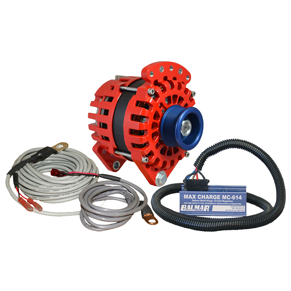 Balmar Alternator 3.15" Dual Foot Saddle J10 Serpentine Pulley Regulator  Temp Sensor - 170A Kit - 12V [XT-DF-170-J10-KIT] - Premium Alternators from Balmar - Just $1220! 