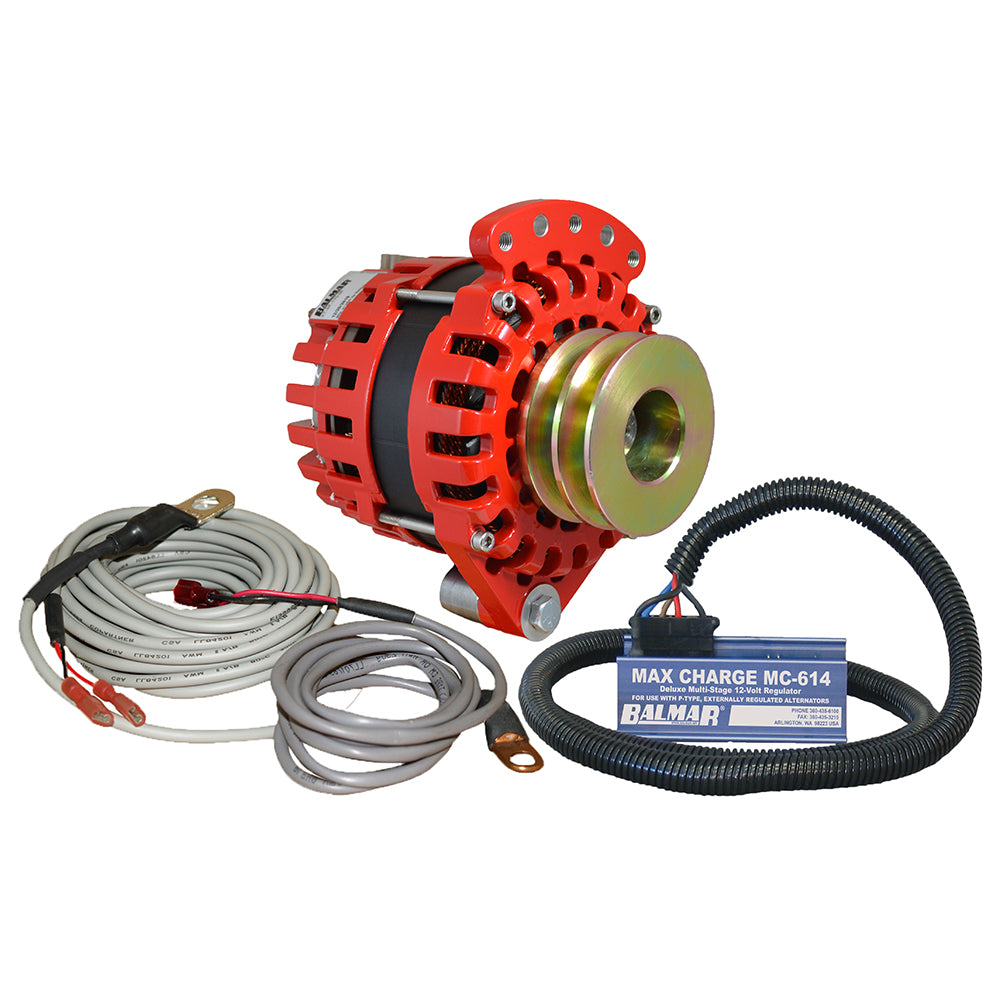 Balmar Alternator 1-2" Single Foot Dual V Pulley Regulator  Temp Sensor - 170A Kit - 12V [XT-SF-170-DV-KIT] - Premium Alternators from Balmar - Just $1220! 