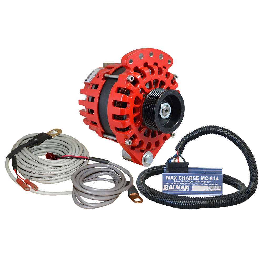 Balmar Alternator 1-2" Single Foot K6 Serpentine Pulley Regulator  Temp Sensor - 170A Kit - 12V [XT-SF-170-K6-KIT] - Premium Alternators from Balmar - Just $1220! 