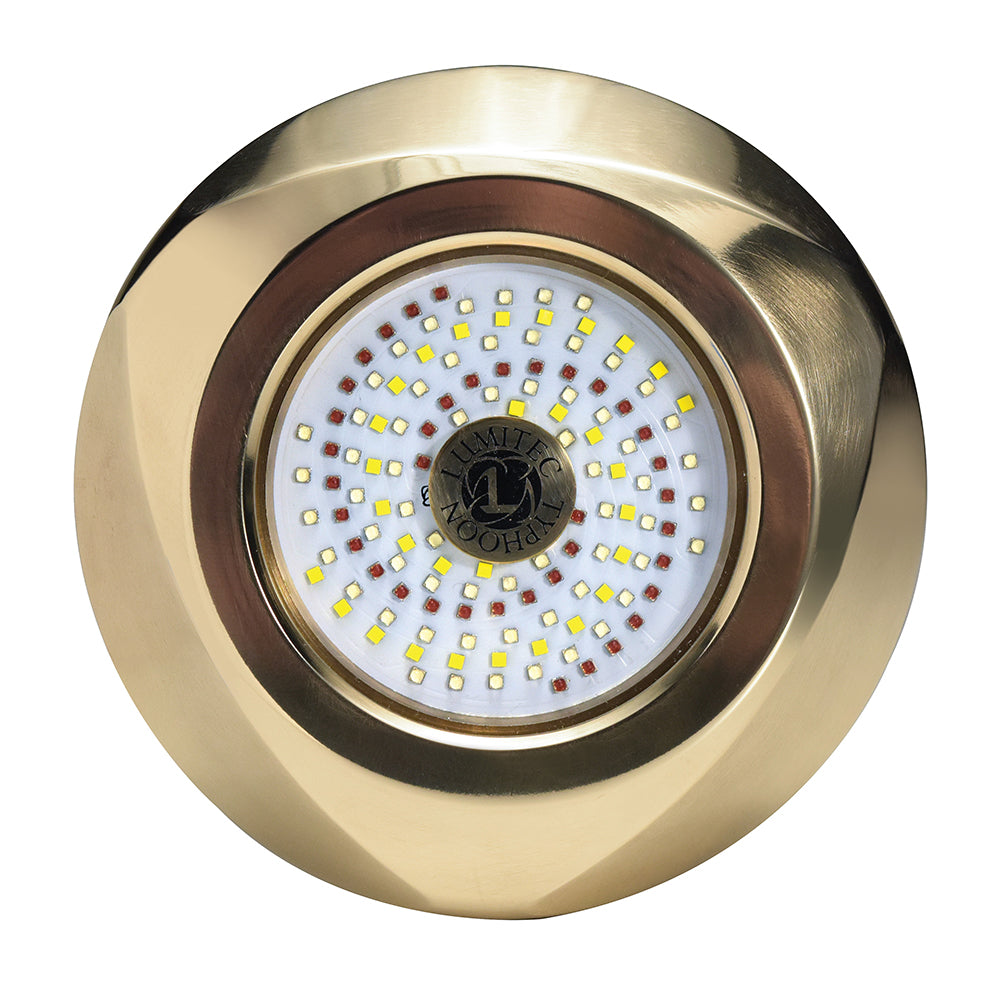 Lumitec SeaBlaze Typhoon Underwater Bronze Thru-Hull LED Light - White/Blue [101448] - Premium Underwater Lighting from Lumitec - Just $1071.99! 