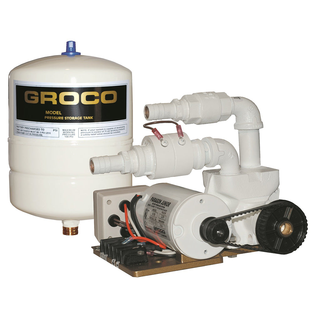 GROCO Paragon Junior 12v Water Pressure System - 1 Gal Tank - 7 GPM [PJR-A 12V] - Premium Washdown / Pressure Pumps from GROCO - Just $2132.99! 