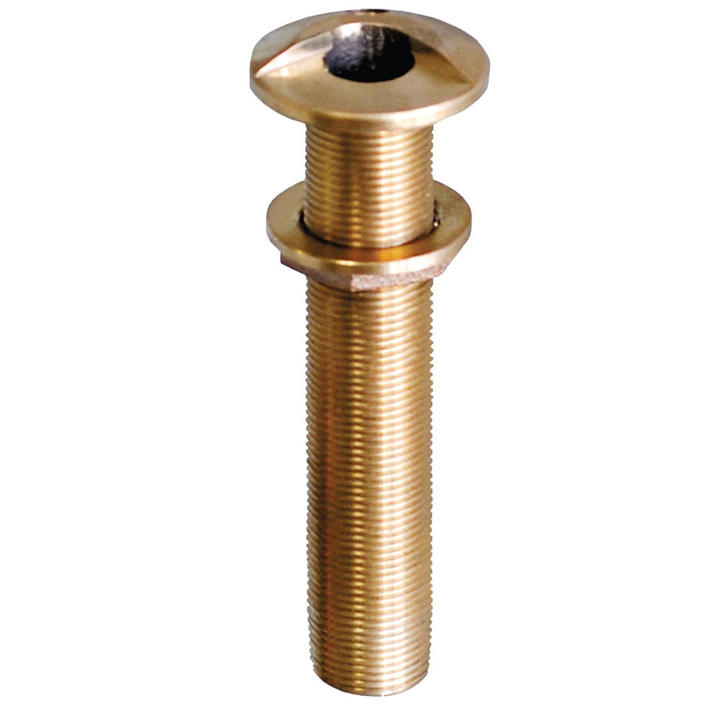 GROCO 3/4" Bronze Extra Long High Speed Thru-Hull Fitting w/Nut [HSTHXL-750-W] - Premium Thru-Hull Fittings from GROCO - Just $27.99! 