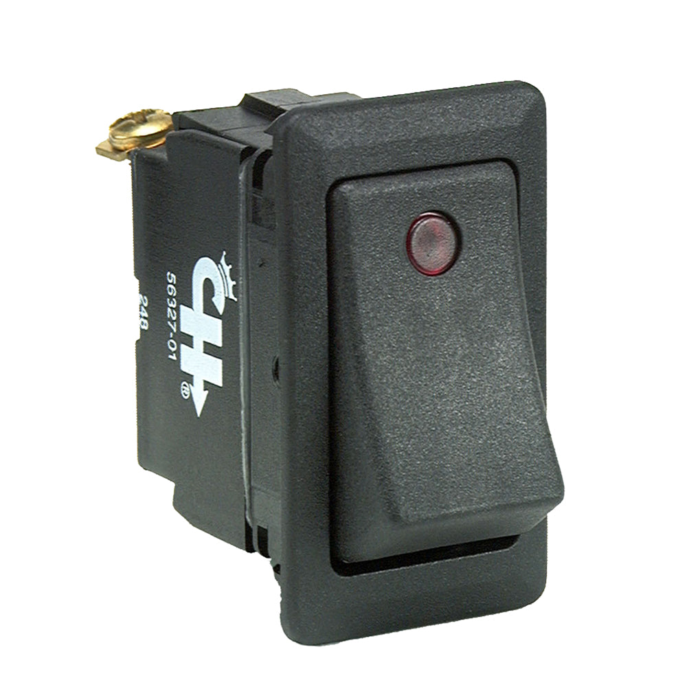 Cole Hersee Sealed Rocker Switch w/Small Round Pilot Lights SPST On-Off 3 Screw [56327-01-BP] - Premium Switches & Accessories from Cole Hersee - Just $12.99! 