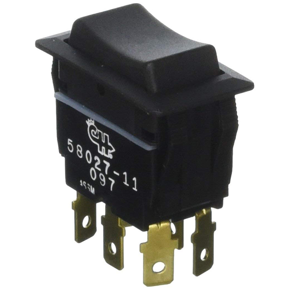 Cole Hersee Sealed Rocker Switch Non-Illuminated DPDT (On)-Off-(On) 6 Blade [58027-11-BP] - Premium Switches & Accessories from Cole Hersee - Just $19.99! 