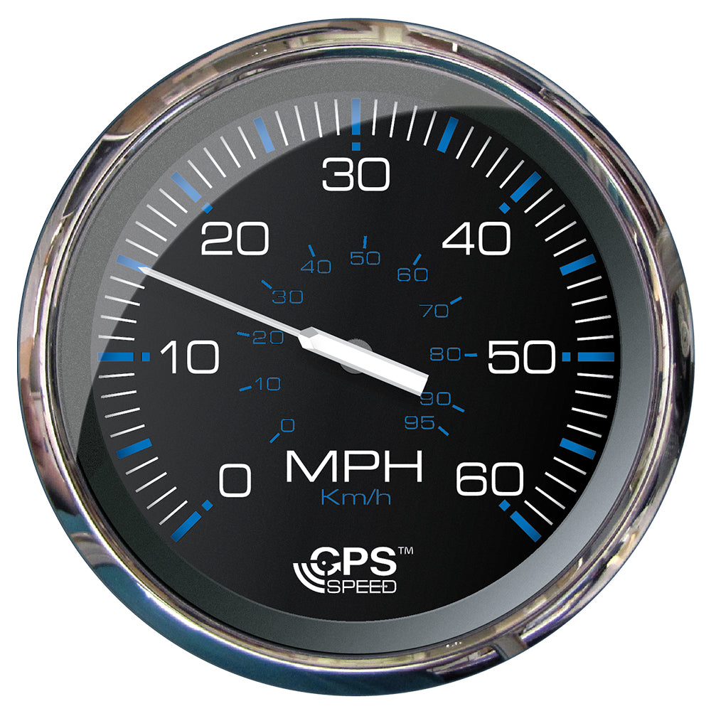 Faria Chesapeake Black 5" Studded Speedometer - 60 MPH (GPS) [33761] - Premium Gauges from Faria Beede Instruments - Just $278.99! 