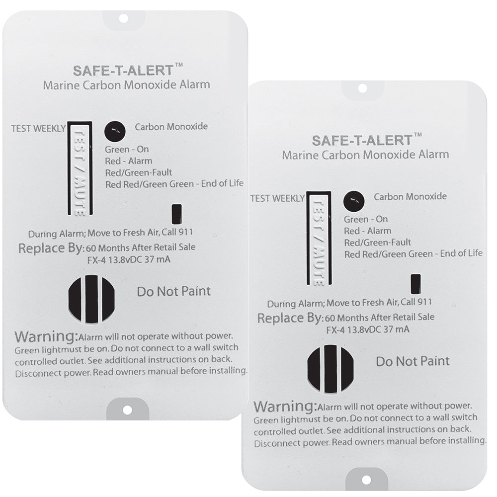 Safe-T-Alert FX-4 Carbon Monoxide Alarm - 2-Pack [FX-4MARINE2-PACK] - Premium Fume Detectors from Safe-T-Alert - Just $76.99! 