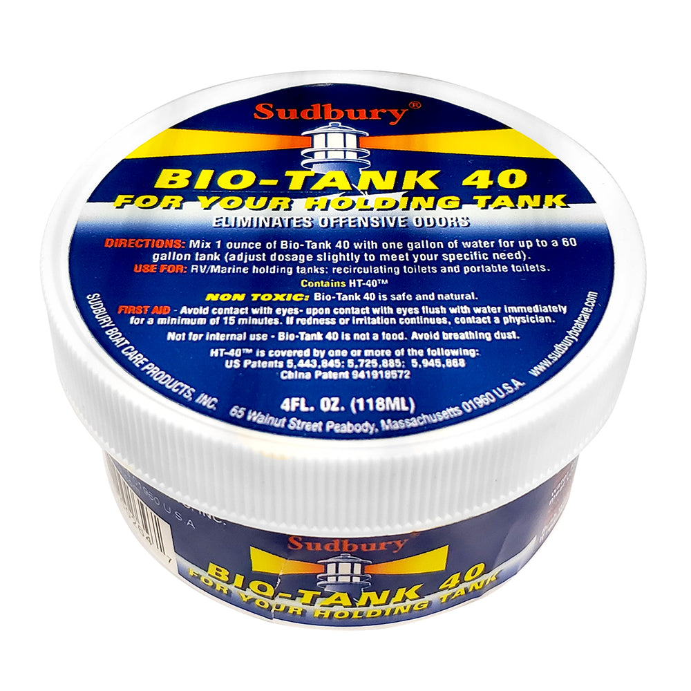 Sudbury Bio-Tank 40 Holding Tank Treatment - 4oz [926] - Premium Cleaning from Sudbury - Just $15.99! 