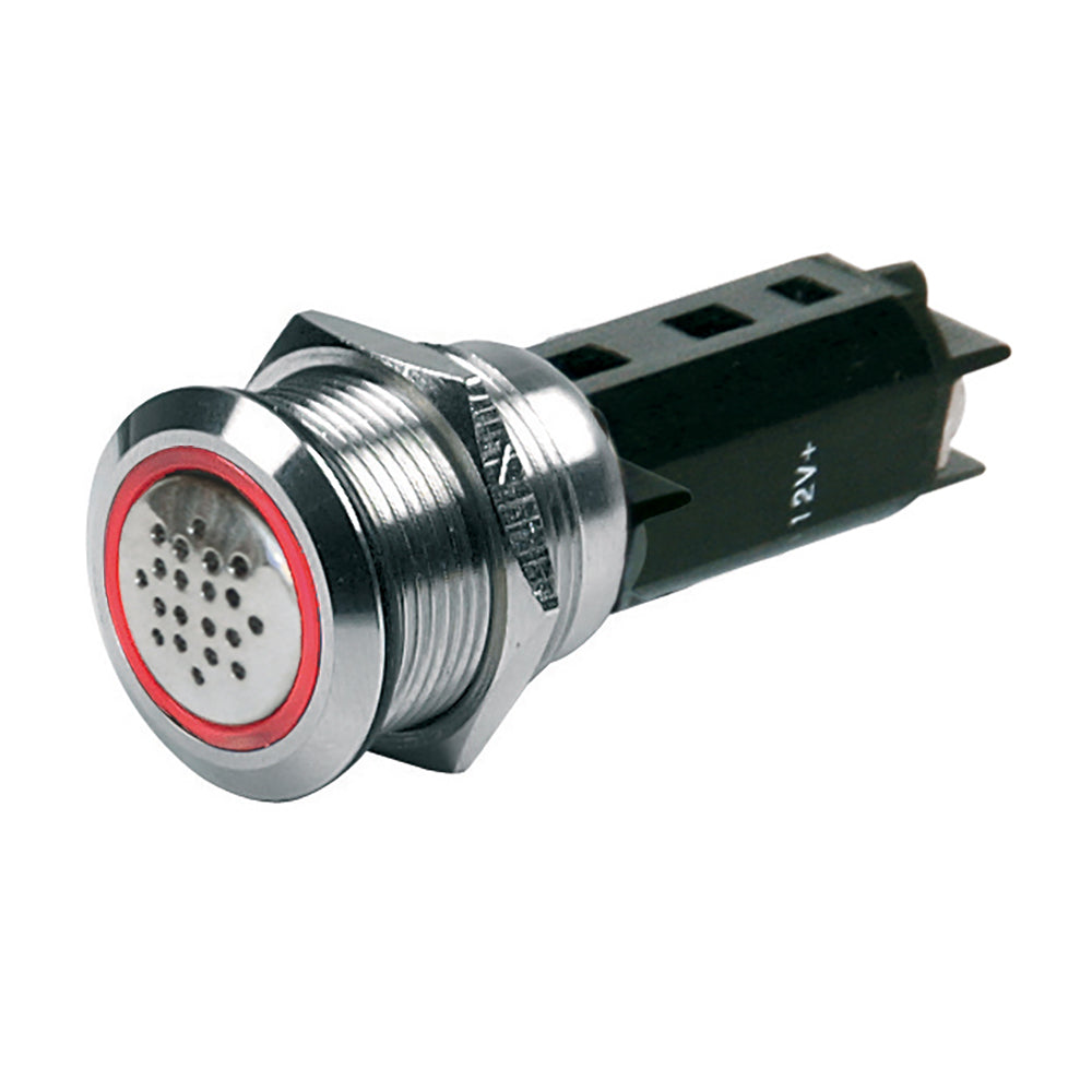 BEP 12V Buzzer w/Red LED Warning Light - Stainless Steel [80-511-0009-00] - Premium Switches & Accessories from BEP Marine - Just $41.99! 