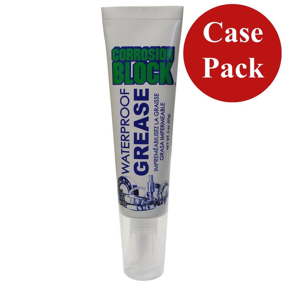 Corrosion Block High Performance Waterproof Grease - 2oz Tube - Non-Hazmat, Non-Flammable  Non-Toxic *Case of 24* [25002CASE] - Premium Cleaning from Corrosion Block - Just $115.99! 