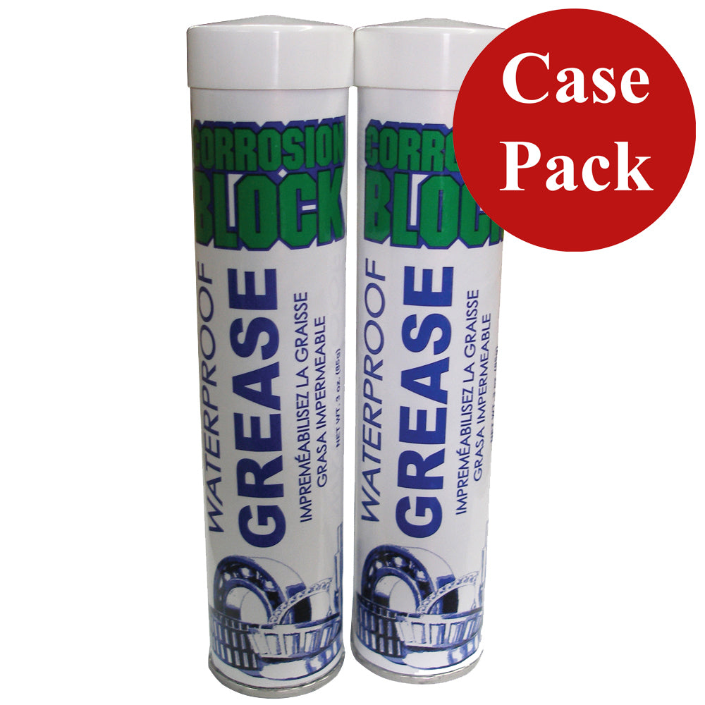 Corrosion Block High Performance Waterproof Grease - (2)2oz Tube - Non-Hazmat, Non-Flammable  Non-Toxic *Case of 6* [25003CASE] - Premium Cleaning from Corrosion Block - Just $71.99! 