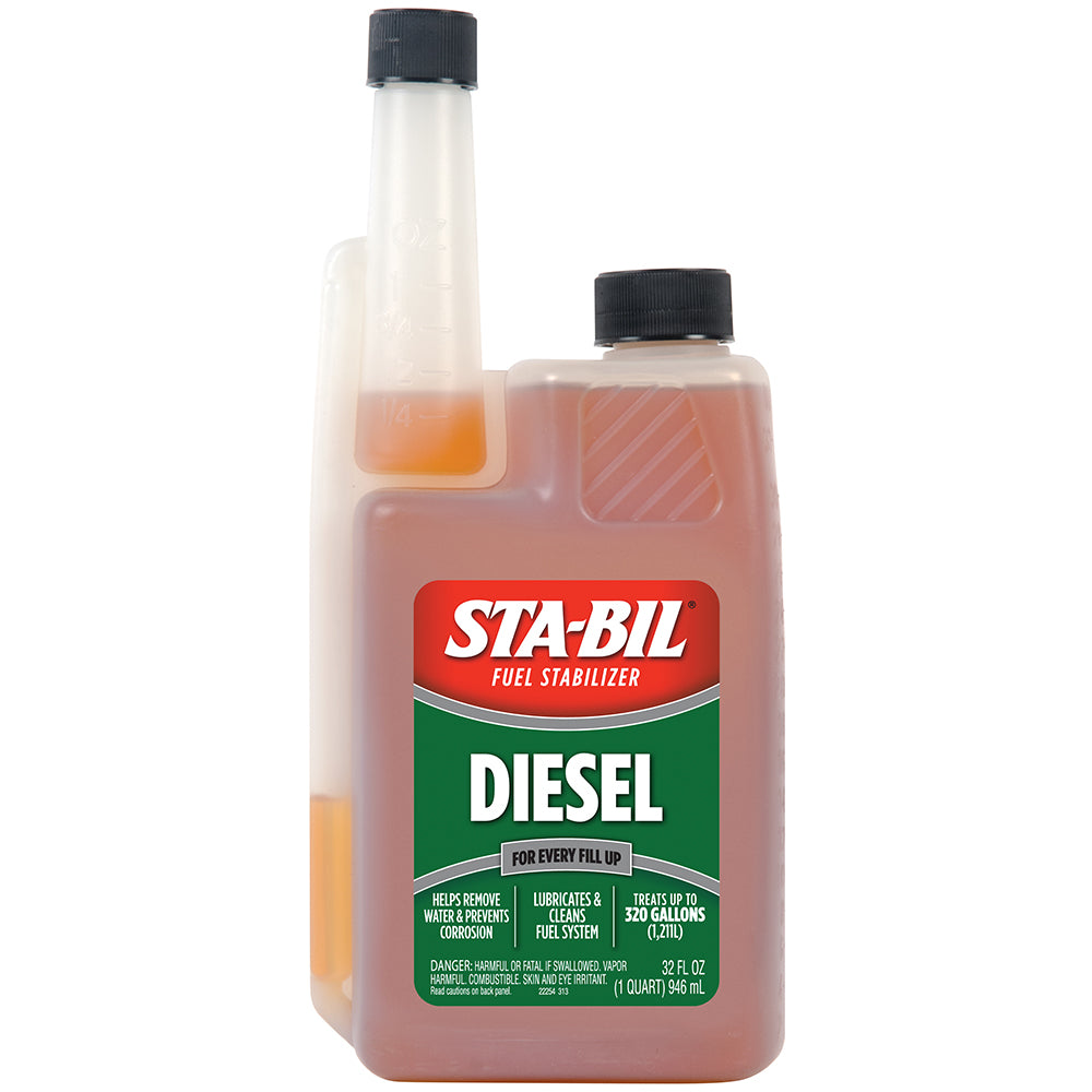 STA-BIL Diesel Formula Fuel Stabilizer  Performance Improver - 32oz [22254] - Premium Cleaning from STA-BIL - Just $23.99! 