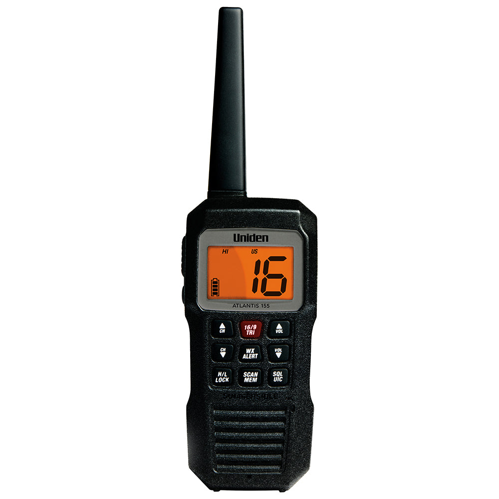 Uniden Atlantis 155 Handheld Two-Way VHF Floating Marine Radio [ATLANTIS 155] - Premium VHF - Handheld from Uniden - Just $69.99! 