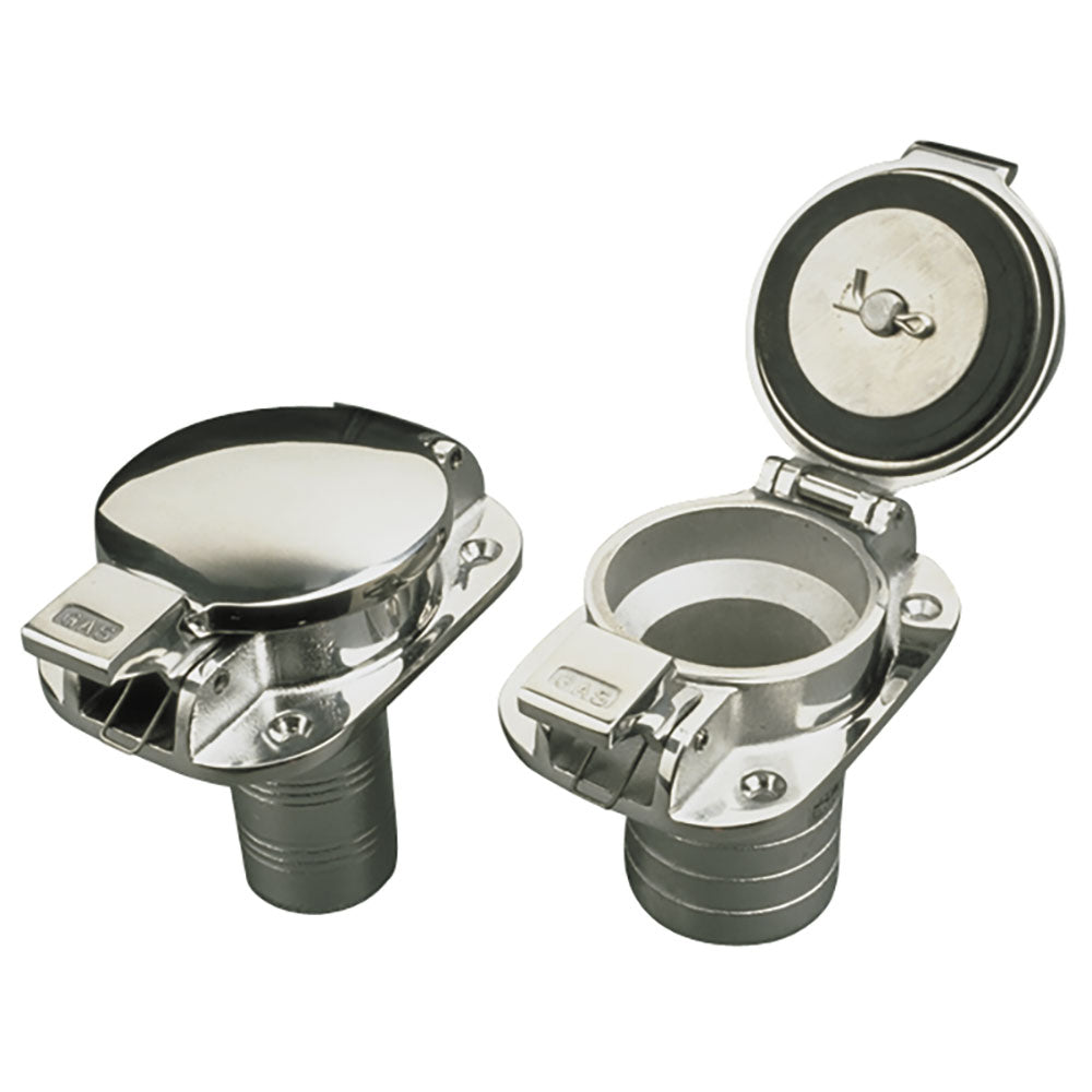 Sea-Dog Stainless Steel Flip Top Deck Fill - Gas - 2" Hose [351100] - Premium Deck Fills from Sea-Dog - Just $68.99! 